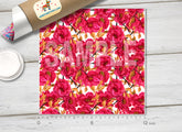 Watercolor camellia Patterned HTV 151